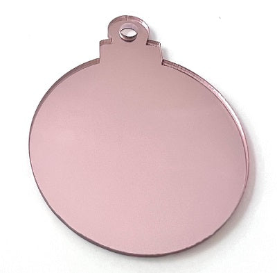 Acrylic Rose Gold Mirror Bauble Large